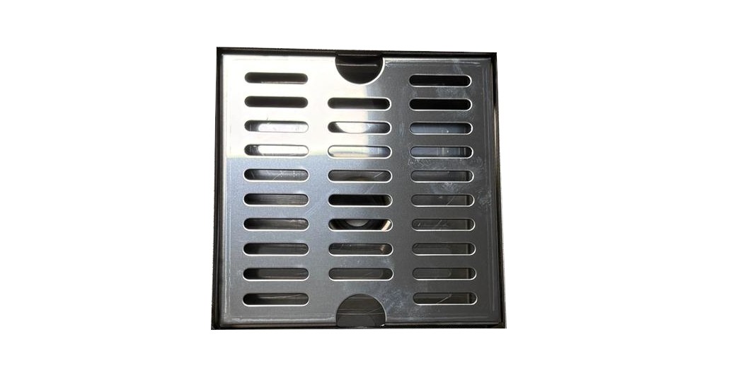 Auftisch- Tropfblech mit Ablauf 14 x 14cm