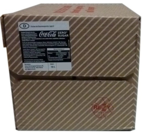 Coca Cola Zero Postmix Bag in Box 10l