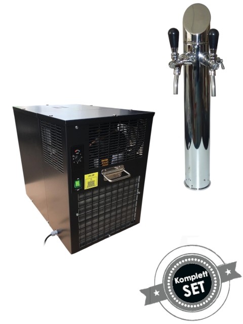 Postmix Horizontalkarbonator H40 Set mit Säule 2-leitig