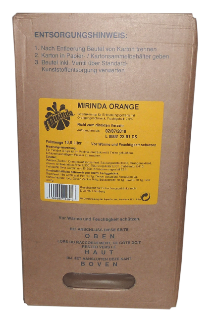 Mirinda Orange Postmix 10L