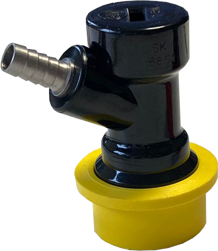 NC-Steckkupplung 7mm ohne Rückschlagventil (gelb)