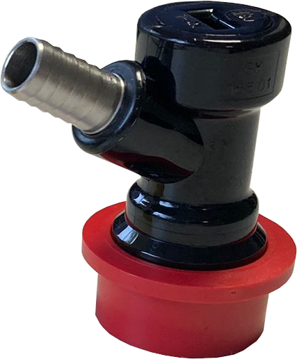 NC-Steckkupplung 10mm ohne Rückschlagventil (rot)
