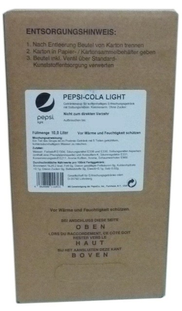 Pepsi Light Postmix 10L