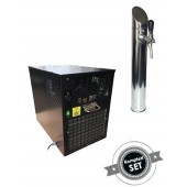 Postmix Horizontalkarbonator H40 Set mit Edelstahlschanksäule