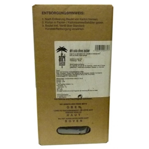 Afri Cola® ohne Zucker Postmix 10 l - PostmixSirup24.com